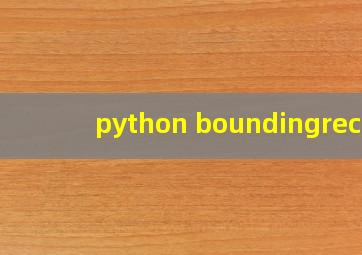 python boundingrect